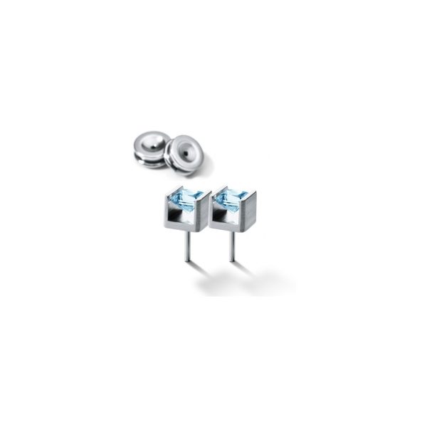 Ohrstecker mit blauem Topas