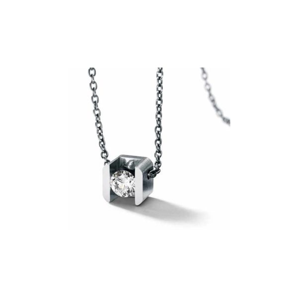 Diamantcollier CUBE