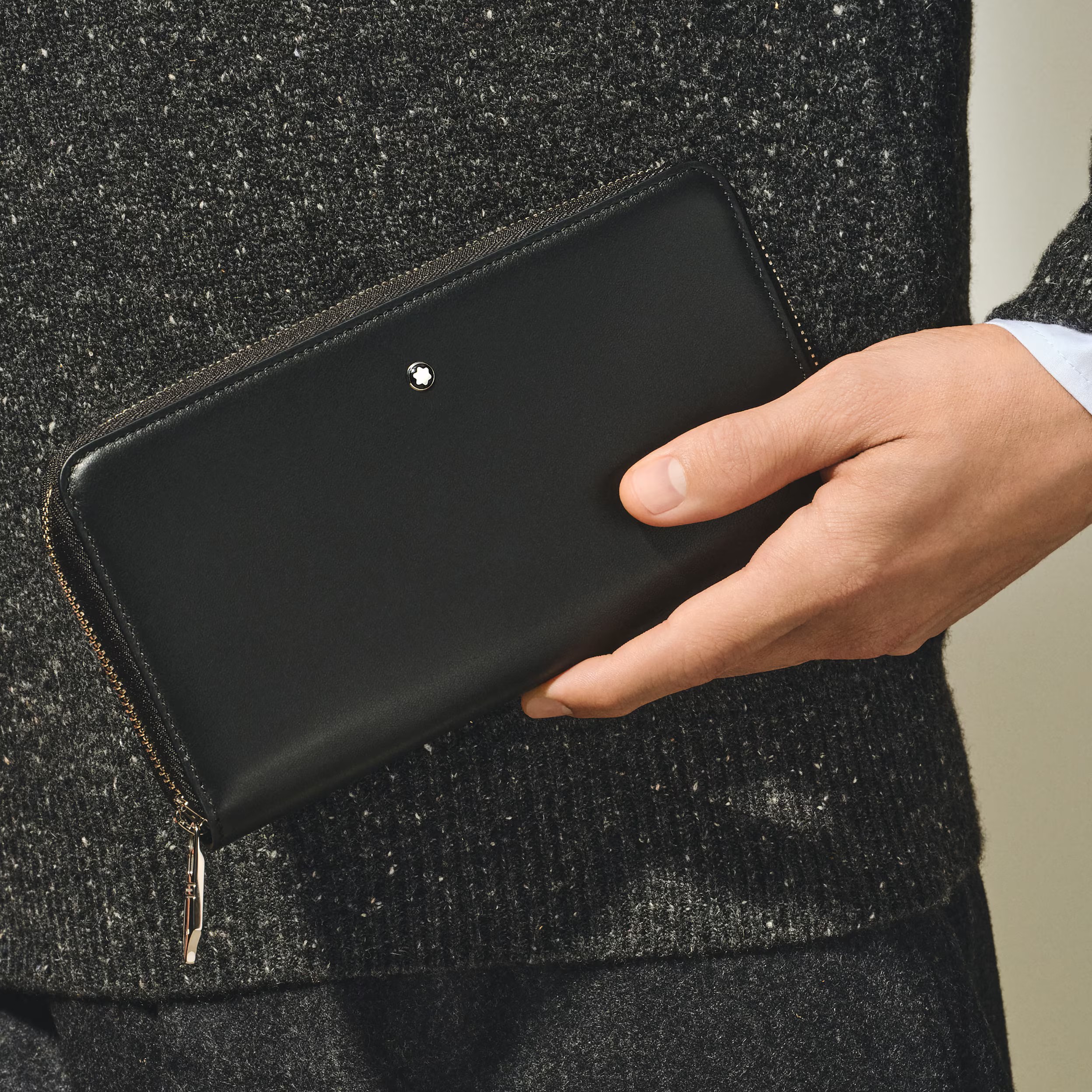 Continental-Brieftasche mit Reißverschluss