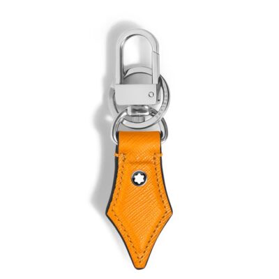 Schlüsselanhänger mit Federdetail aus Sartorial Leder