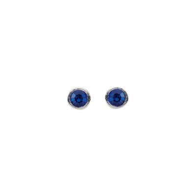 Ohrstecker Zirkonia Blau