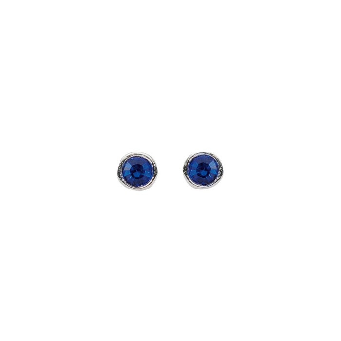 Ohrstecker Zirkonia Blau