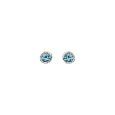 Ohrstecker Zirkonia Hellblau