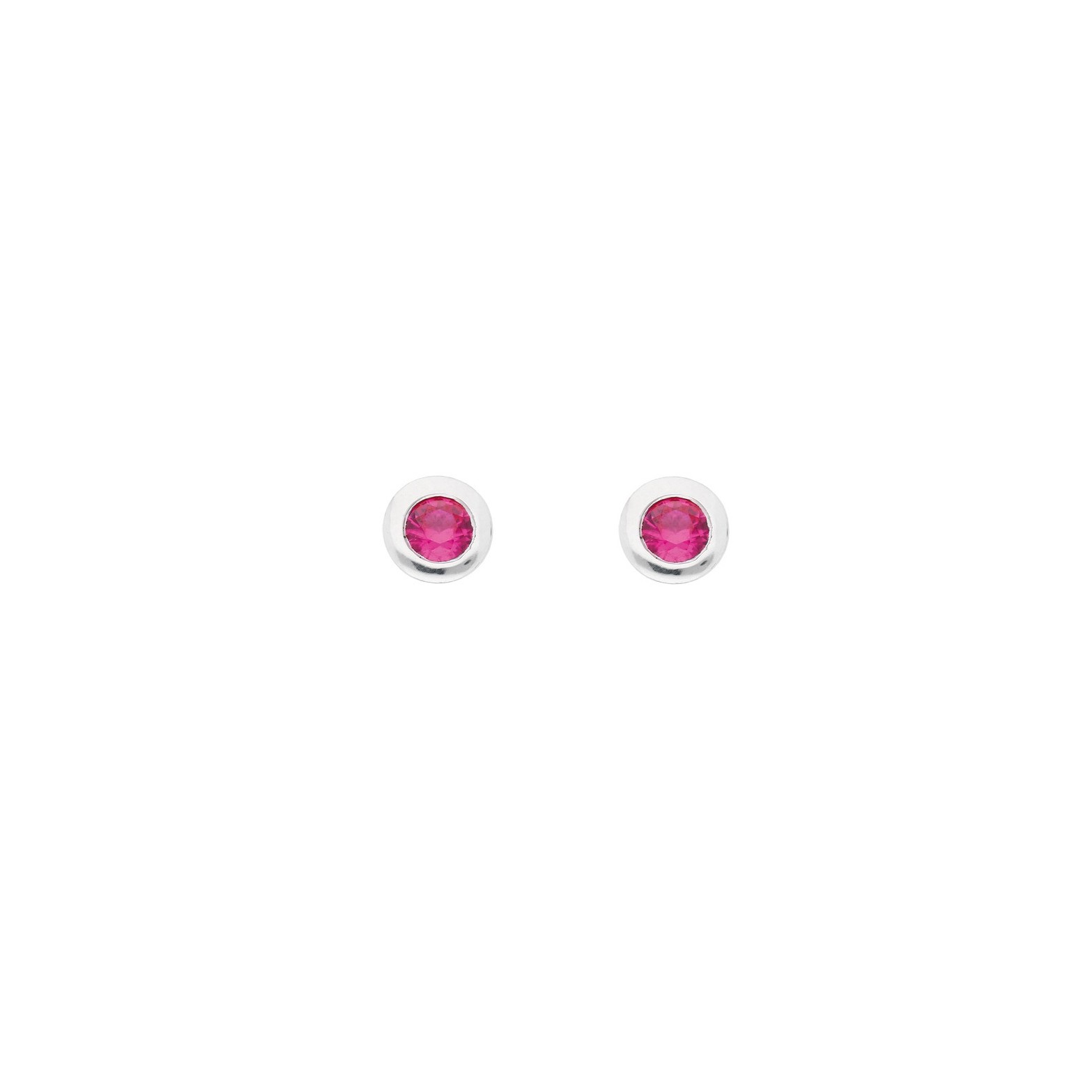 Ohrstecker Zirkonia Pink
