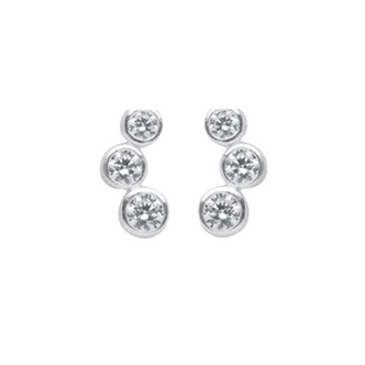 Ohrstecker aus Silber mit Zirkonia