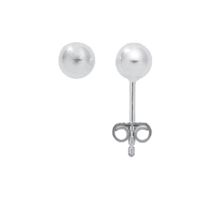 Kugel Ohrstecker aus Silber