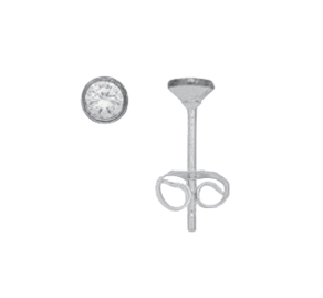Zarge Ohrstecker mit Zirkonia
