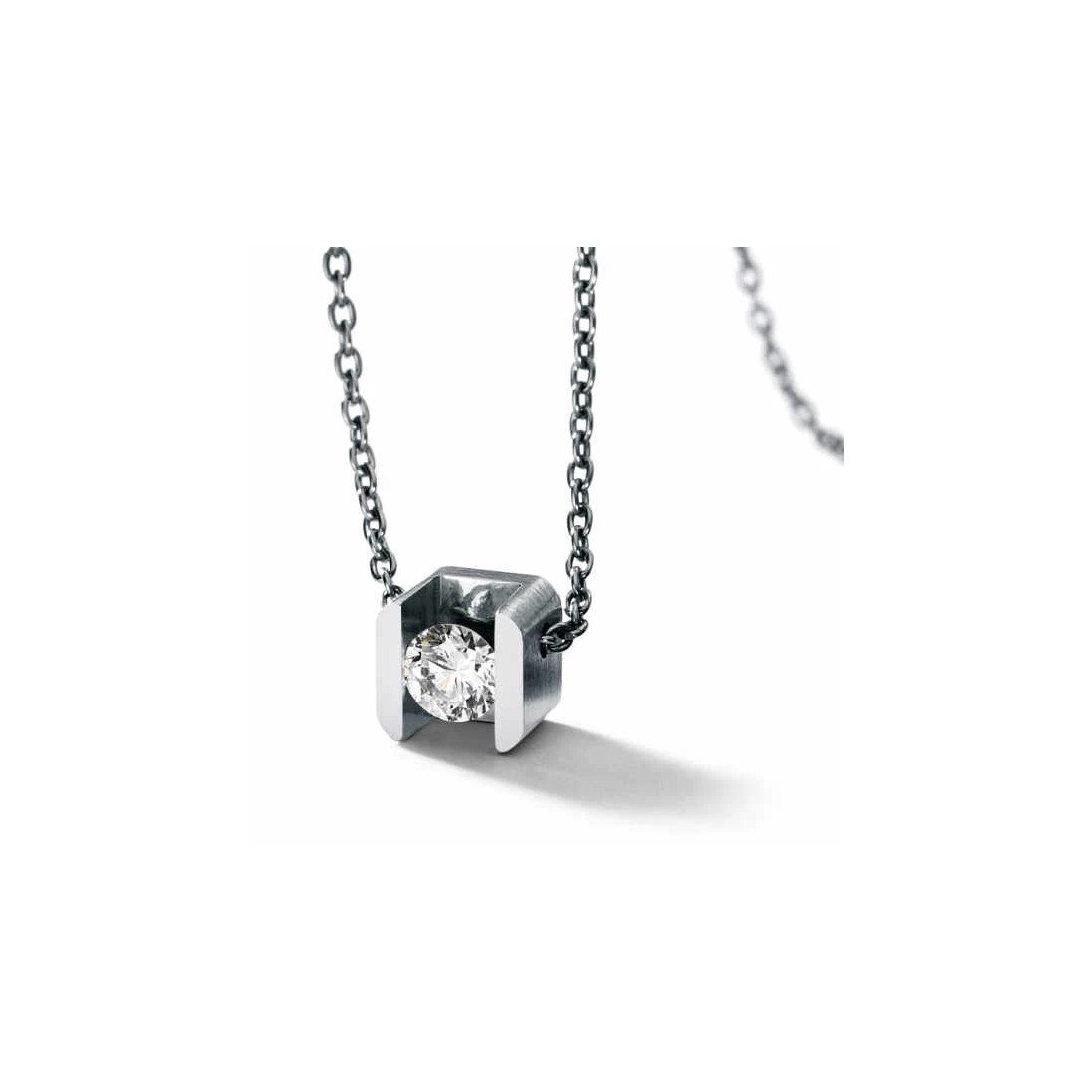 Diamantcollier CUBE